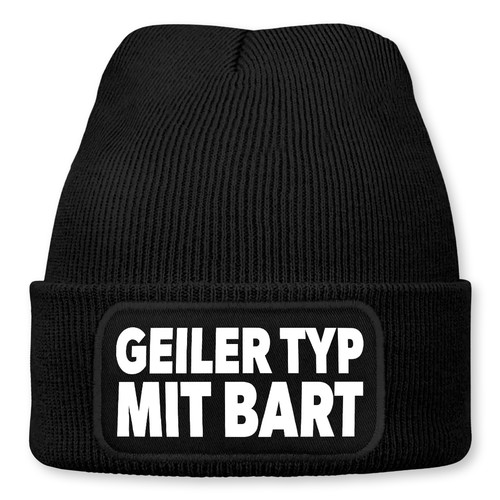 Geiler typ mit bart beanie - geiler,