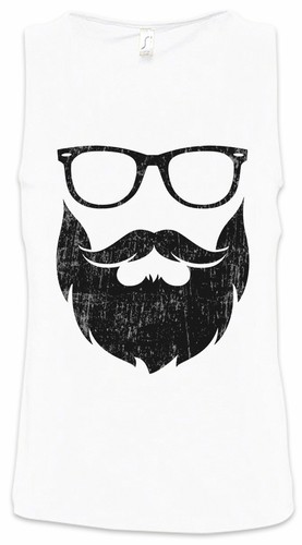 Nerd hipster herren tank - nerd,