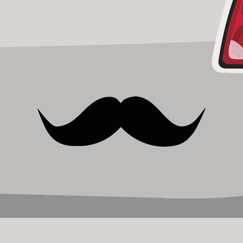Aufkleber schnurrbart mustache - schnurrbart,